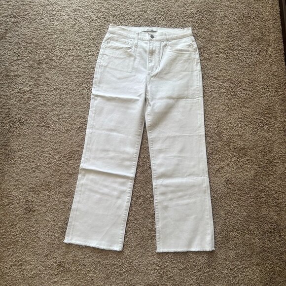 JOE'S JEANS White Cotton Straight-Leg Pants – Size 38 | 100% Cotton - Picture 1 of 5